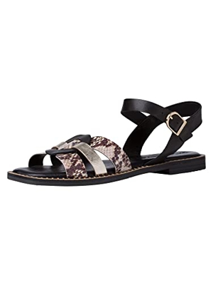 Tamaris 1-1-28108-28, Sandalias Planas Mujer, Peine Negro, 38 EU