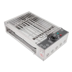 PENO Parrilla eléctrica sin Humo, Parrilla eléctrica de Doble Capa Diseño sin Humo de Calentamiento rápido para Fiestas Enchufe de la UE 220 V en oferta