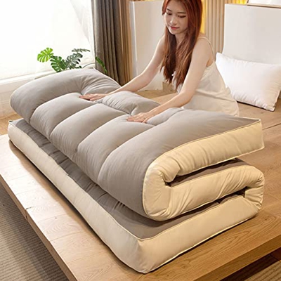 YIbing Colchón De Futón Colchones De Suelo Plegables Japoneses Dobles Individuales Colchoneta para Dormir, Colchón Japonesa Enrollable, Confort Univer