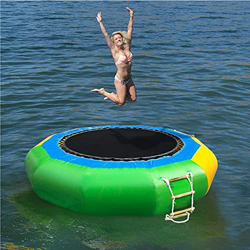 Inflatable Water Trampoline Bouncing Swimming Platform-Adult Children Summer Swimming Pool Swimming EA Water Activity Game EU ROH Certification (3M/9. precio