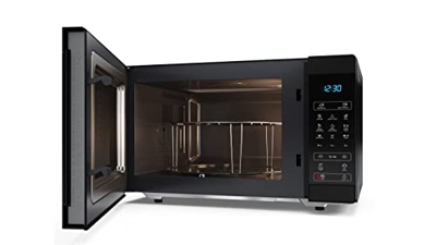 SHARP YC-MG51EB Microondas Con Grill de 25 Litros, control Digital, microondas: 900 W, grill: 1000 W, 11 Niveles de potencia, Plato giratorio, bloqueo