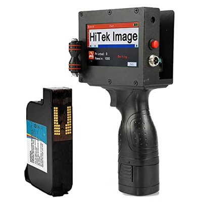 Impresora de inyección de tinta portátil, altura de impresión (0,08-1 pulgada) Máquina de codificación de inyección de tinta para código de barras/eti