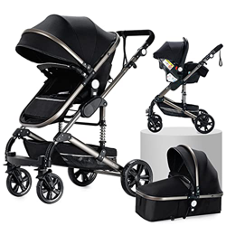 3 en 1 Sistema de Viaje Para Bebé Silla de Paseo 3 en 1 Carrito con Capazo Cochecito de Bebé Cochecito de Paisaje Alto Reclinable Cochecito Estándar P características