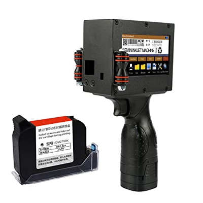 Impresora de mano portátil con pantalla táctil de 4,3 pulgadas Inyección de tinta de mano de secado rápido para código de barras/etiqueta/logotipo/cód