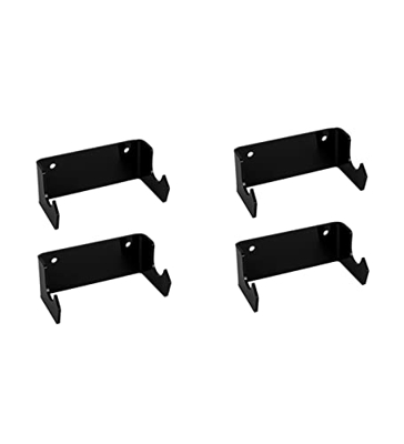 Genggeng 4 perchas de pared para monopatín, soporte de montaje en snowboard, accesorios de almacenamiento (color: negro)