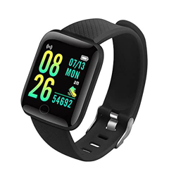 Tezoon Pantalla táctil de 1,3 Pulgadas Pulsera Deportiva Inteligente a Prueba de Agua Rastreador de Ejercicios Presión Arterial Oxígeno Monitor de Rit en oferta