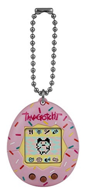 TAMAGOTCHI Original Bandai Sprinkle Shell con Cadena – The Original Virtual Reality Pet 42942NBNP, Rosa