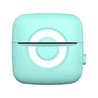 XUnion #Z12sK2 Mini Printe-R etiqueta engomada Makerbluetooth portátil inalámbrico Impresión-R máquina térmica Printe-R para Notesphotosticky, Azul#67