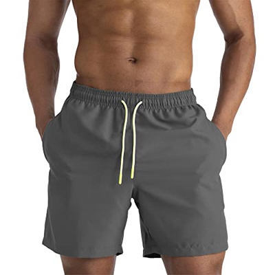Kfnire Bañador Hombre Corto, Secado Rápido Impermeable Bañadores de Natación con Forro Incorporado & 3X Bolsillos Bañador para Hombre Playa Surf Corri