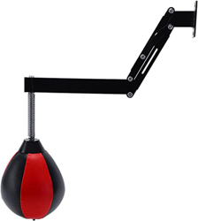 Pelota de boxeo, bolsa de velocidad de boxeo montada en la pared, bolsa de velocidad de bola de reflejo de boxeo ajustable en altura para equipo de bo en oferta