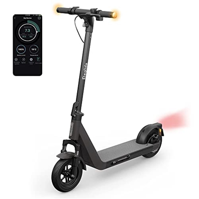 Eleglide Patinete Eléctrico para Adultos, 55km de Autonomía, Velocidad Máxima 25km/h, Sistema de Freno Dual E-Scooter Plegable, App conectada, Señales