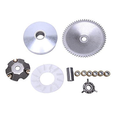 Genggeng Gy6 49Cc 50Cc Chino Scooter Ciclomotor Kit variador completo Polea de transmisión del embrague delantero con pesos de rodillo 139Qmb 139Qma (