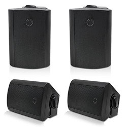 Herdio Altavoces para Exteriores de 4 Pulgadas con Graves Potentes, Altavoz de Montaje en Pared Impermeable, Durabilidad para Todo Tipo de Clima para  precio