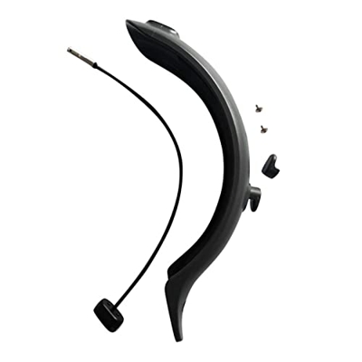 Genggeng Guardabarros trasero+luz trasera compatible con Xiaomi M365 Scooter eléctrico Luz de freno Luz trasera+guardabarros+gancho (color: negro)