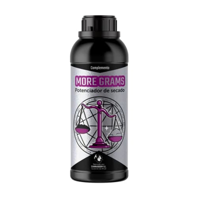 MORE GRAMS - Potenciador de secado, hace que tus flores pierdan meno peso durante la fase de secado, formulación exclusiva CANNABOOM (1150ml)