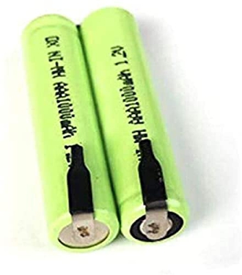 2 Piezas/Compatible con Batería Recargable Ni-MH AAA de 2. 4V 1000 mAh para Maquinilla de Afeitar Eléctrica
