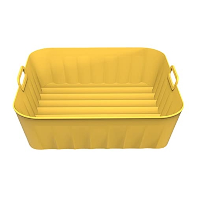 Kaicurhu Olla de Silicona para freidora de Aire - Revestimientos Cuadrados de Silicona para freidora de Aire,Freidora de Aire de fácil Limpieza con Ma