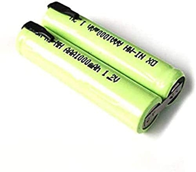 2 Pieces/Compatible for Rechargeable Ni-MH AAA Battery from 2. 4V 1000 mAh for Electric Razor Razor