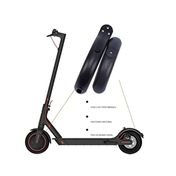 Genggeng Compatible con accesorios de scooter eléctrico Xiaomi M365, guardabarros delantero y trasero negro con ganchos (color: negro) en oferta