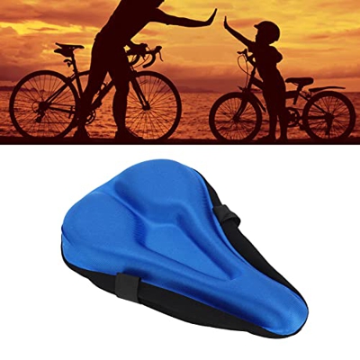 Funda para Asiento de Bicicleta, Cojín para Asiento de Bicicleta Ergonómico Transpirable Antideslizante Funda para Asiento de Bicicleta de Silicona Su