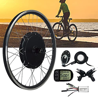 TOOJUN Kit de conversión de Bicicleta eléctrica de 500W con medidor LCD5 Motor de Cubo de Rueda Trasera Kit de conversión de Piezas de Bicicleta eléct