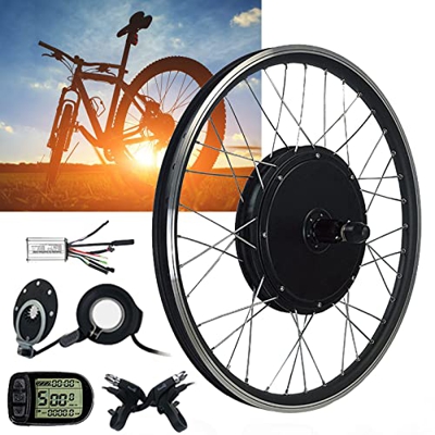 TOOJUN Kit de conversión de Bicicleta eléctrica 500W, 20", 24", 26", 27,5", 700C, 28", 29", Motor de Cubo de Rueda Trasera, Accesorios de Bicicleta el
