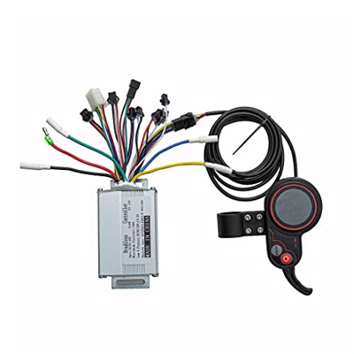 wueiooskj Controlador de bicicleta eléctrica profesional con pantalla LCD Acelerador de pulgar Aleación de aluminio Kit de mantenimiento de bajo ruido