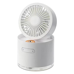 predolo Ventilador de Aire Acondicionado, Difusor Recargable USB Ajustable, Silencioso, Plegable, Refrigeración Personal para Dormitorio, Escritorio d precio