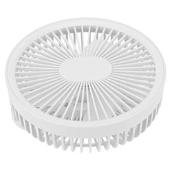 Huairdum Ventilador de Escritorio USB, Ventilador de Techo portátil, 3 velocidades de Viento, Ajustable en 360 Grados, suspendido con lámpara de Noche características