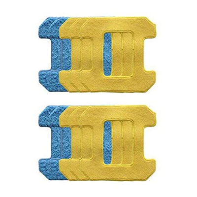 DREOX 6pc Limpieza húmeda + 4pc Friction Dry Frict Pad Compatible con BO NIU Ventana Limpieza Robot 268 Limpieza de Ventana Robot (Color : White)