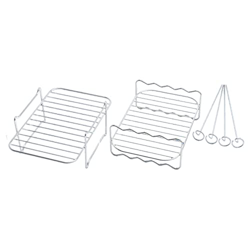 laxyy Estante de Freidora de Aire para Cesta Doble, Accesorio de Freidora de Aire, Estante Multicapa, para Ninja Foodi DZ201 DZ40 Freidora de Aire de  en oferta