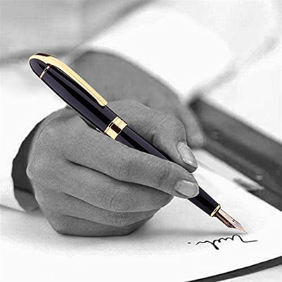 DEDONG Bolígrafo Tinta de Lujo Nib Fountain Pen Escritura de Negocios Firma de caligrafía Pens Oficina de Regalos Suministros de papelería para Hombre