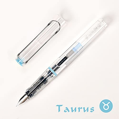 DEDONG Bolígrafo Constelation Fountain Pen Plastic Tinta Sac Linda Caligrafía Escribir Papelería Oficina Escuela Suministros de Estudiante 0.5mm para 