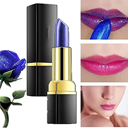Long-lasting Moisturizing Lipstick,Moisturizing Magic Temperature Color Changing Long Lasting Lip Balm,with Flash Long-Lasting,Magical Discoloration B en oferta