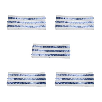 Lwenwen Store 5pcs Vapor Mop Pads Adecuado for Polti Vaporetto Kit Vaporflexi Cepille Eco Pro 3.0/Vaporetto Eco Pro 3000/Edición/Evolution Cleaner Clo