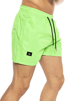 Redbridge Bañador Shorts de natación Pantalones Cortos de baño de Secado rápido Verde L