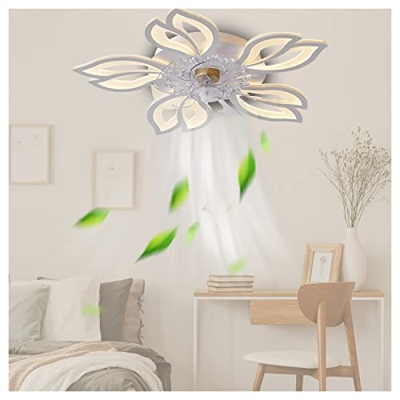 Ventilador Techo Silencioso Con Luz Mando A Distancia,6 Velocidades Ventilador Techo Con Mando A Distancia Moda Clásica Vebtilador De Techo Para Dormi