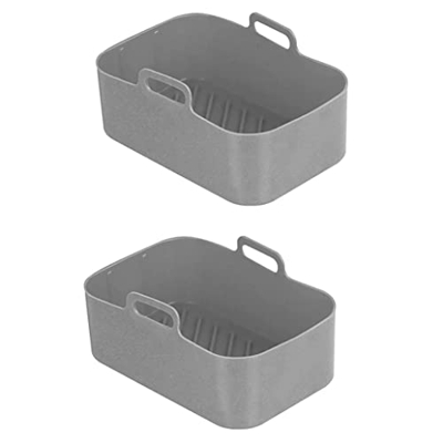 Silicona Pot Compatible Con Ninjas Dual Air Fryer, Silicone Air Fryer Freed Freed Fryer Silicone Air Fryer Canasta, Accesorios De Estante De Freidora 