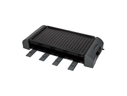THOMSON Barbacoa eléctrica de mesa con sartenes para hasta 8 personas, parrilla eléctrica con placa antiadherente para barbacoa para una limpieza más  características