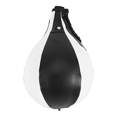 Tomshi Bola de velocidad de boxeo Forma de pera PU Bolsa de velocidad Boxeo Saco de boxeo Giratorio Speedball Ejercicio Fitness Entrenamiento Pelota