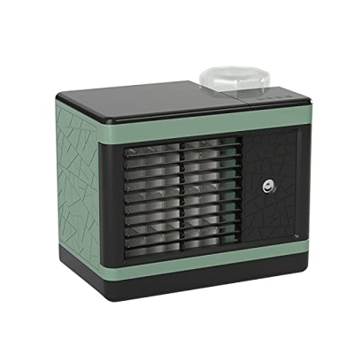 MasterUnion #xUmls1 USB carga mini ventilador portátil de aire acondicionado hogar refrigerador refrigerador, Verde#9x7z40, M