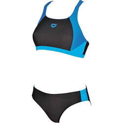 ARENA REN Two Pieces Bikini para Mujer, Mujer, 000990, Black-Pix Blue-Turqu, 42 precio