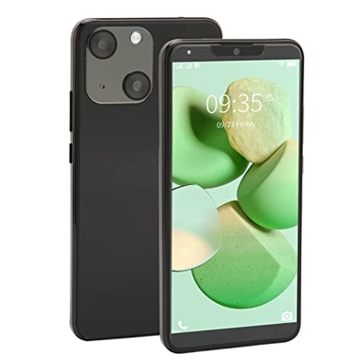 Teléfono Móvil 3G Dual SIM, Teléfono Móvil Desbloqueado con Android 10 de 6,0 Pulgadas, 1G RAM 8G ROM 64G Ampliable, Desbloqueo Facial/GPS/WiFi/, Cáma