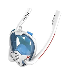 KITZIT Gafas de Buceo máscara de Snorkel Doble respirador de Buceo máscara de Buceo con máscara de bucillo (Color : White, Size : S-M) precio