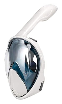 KITZIT Gafas de Buceo máscaras de Buceo con máscara de Snorkel de Cara Completa Anti antiniebla con cámaras de Montura submarina Vista Ancha de nataci