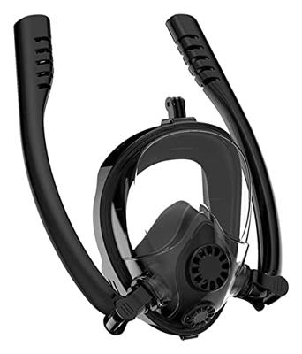 KITZIT Gafas Buceo Buceo Snorkel (Color : Black, Size : S-M)