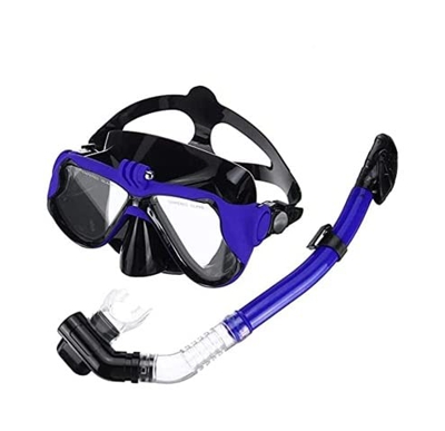 KITZIT Gafas de Buceo máscara de Buceo con máscara de Buceo de Buceo Buceo Buceo Nadando Snorkel seco Aliento sin Aliento y Hebillas Ajustables for bu