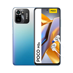 POCO M5s - Smartphone de 4+128GB, Pantalla de 6.43” FHD+ AMOLED DotDisplay, MediaTek Helio G95, Cuádruple cámara de 64MP con IA, 5000mAh, NFC, Azul (V precio