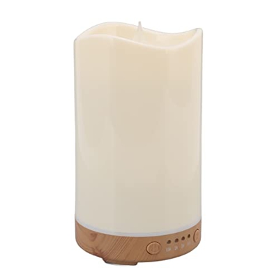 Wandier Mini humidificador difusor de aromaterapia de Grano de Madera Plano 100-240V Cuatro velocidades para Dormitorio Enchufe de la UE