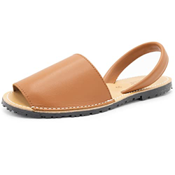 ZAPSHOP, Sandalias Menorquinas para Hombre, Piel Sintética, Cómodas, Suela Fina, Sandalias de Moda, Plantilla Suave Hecho en España, Españolas, Talla  en oferta